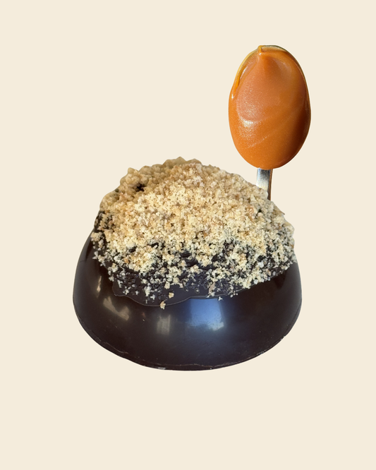 dark chocolate × salted caramel